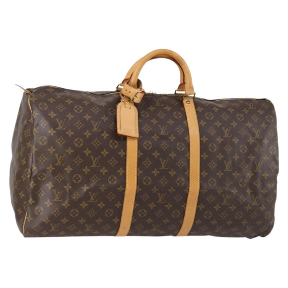 LOUIS VUITTON Monogram Keepall 60 Boston Bag M41422 LV Auth 150855