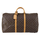 LOUIS VUITTON Monogram Keepall 60 Boston Bag M41422 LV Auth 150855-13