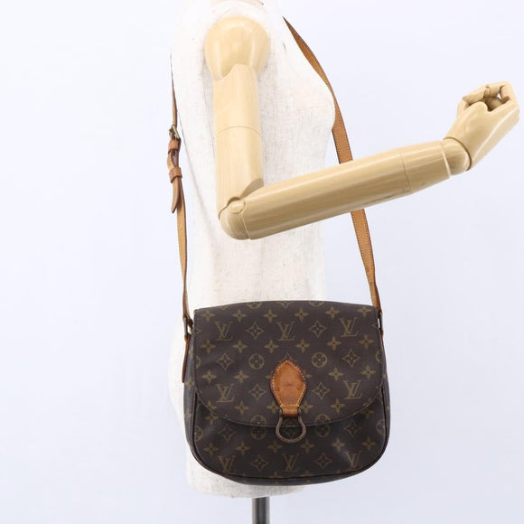 LOUIS VUITTON Monogram Saint Cloud GM Shoulder Bag M51242 LV Auth 150856
