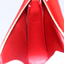 LOUIS VUITTON Monogram Vernis Motto Accessory Pouch Red M91137 LV Auth 150865-19