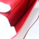 LOUIS VUITTON Monogram Vernis Motto Accessory Pouch Red M91137 LV Auth 150865-21