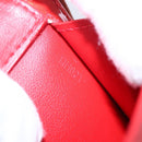 LOUIS VUITTON Monogram Vernis Motto Accessory Pouch Red M91137 LV Auth 150865-12