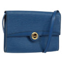 LOUIS VUITTON Epi Pochette Arche Shoulder Bag Blue M52575 LV Auth 150866-1