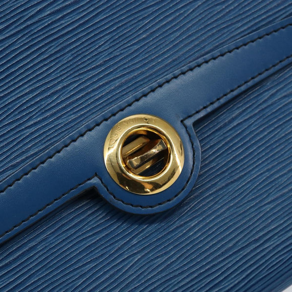 LOUIS VUITTON Epi Pochette Arche Shoulder Bag Blue M52575 LV Auth 150866