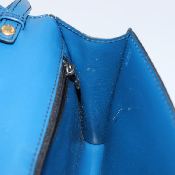 LOUIS VUITTON Epi Pochette Arche Shoulder Bag Blue M52575 LV Auth 150866