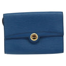 LOUIS VUITTON Epi Pochette Arche Shoulder Bag Blue M52575 LV Auth 150866-13