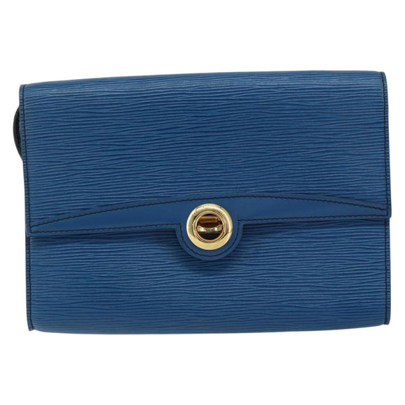 LOUIS VUITTON Epi Pochette Arche Shoulder Bag Blue M52575 LV Auth 150866