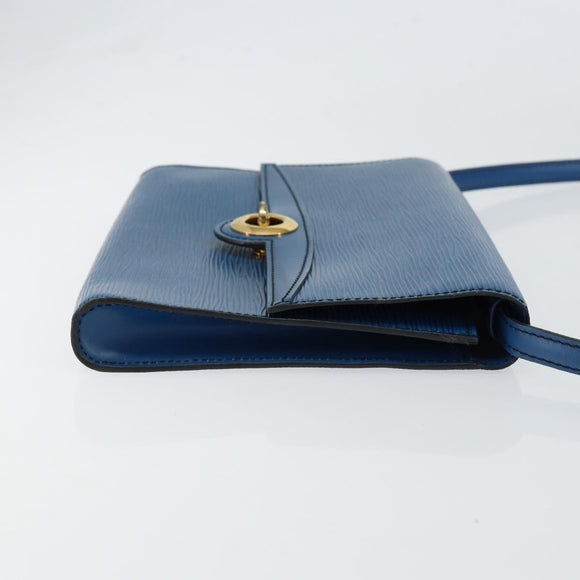 LOUIS VUITTON Epi Pochette Arche Shoulder Bag Blue M52575 LV Auth 150866