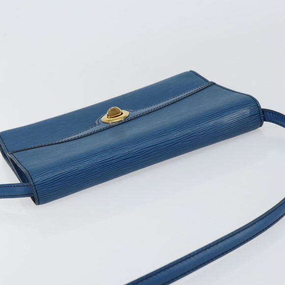 LOUIS VUITTON Epi Pochette Arche Shoulder Bag Blue M52575 LV Auth 150866