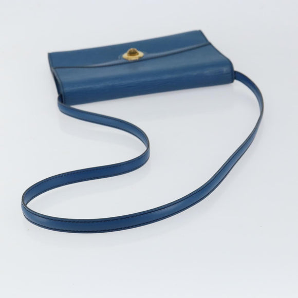LOUIS VUITTON Epi Pochette Arche Shoulder Bag Blue M52575 LV Auth 150866
