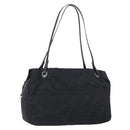 FENDI Zucca Canvas Tote Bag Black Brown Auth 150868-1