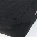 FENDI Zucca Canvas Tote Bag Black Brown Auth 150868-10