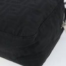 FENDI Zucca Canvas Tote Bag Black Brown Auth 150868-12