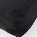 FENDI Zucca Canvas Tote Bag Black Brown Auth 150868-13