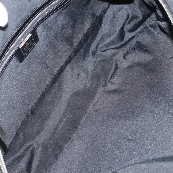 FENDI Zucca Canvas Tote Bag Black Brown Auth 150868