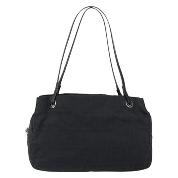 FENDI Zucca Canvas Tote Bag Black Brown Auth 150868 - 0