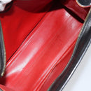 CELINE Macadam Canvas Tote Bag Leather Black Gold Auth 150870-11