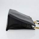 CELINE Macadam Canvas Tote Bag Leather Black Gold Auth 150870-3