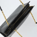 CELINE Macadam Canvas Tote Bag Leather Black Gold Auth 150870-6