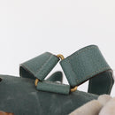 GUCCI Bamboo Backpack Suede Turquoise Blue Gold 003 2058 0016 Auth 150871-15