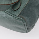 GUCCI Bamboo Backpack Suede Turquoise Blue Gold 003 2058 0016 Auth 150871-19