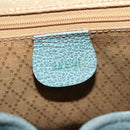 GUCCI Bamboo Backpack Suede Turquoise Blue Gold 003 2058 0016 Auth 150871-22