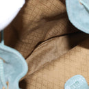 GUCCI Bamboo Backpack Suede Turquoise Blue Gold 003 2058 0016 Auth 150871-11