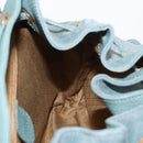 GUCCI Bamboo Backpack Suede Turquoise Blue Gold 003 2058 0016 Auth 150871-24