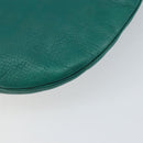 GUCCI Interlocking Shoulder Bag Leather Green Gold 121552 Auth 150873-15