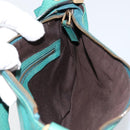 GUCCI Interlocking Shoulder Bag Leather Green Gold 121552 Auth 150873-18
