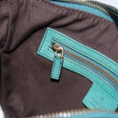 GUCCI Interlocking Shoulder Bag Leather Green Gold 121552 Auth 150873-20