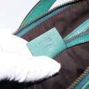 GUCCI Interlocking Shoulder Bag Leather Green Gold 121552 Auth 150873-12