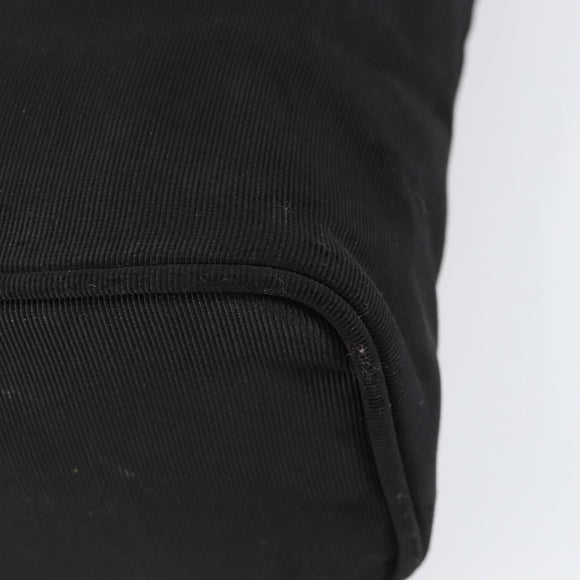 Salvatore Ferragamo Vala Shoulder Bag Nylon Black Gold Auth 150876