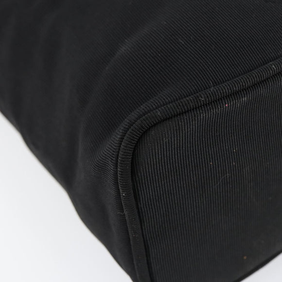 Salvatore Ferragamo Vala Shoulder Bag Nylon Black Gold Auth 150876