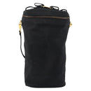 Salvatore Ferragamo Vala Shoulder Bag Nylon Black Gold Auth 150876-2