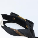 Salvatore Ferragamo Vala Shoulder Bag Nylon Black Gold Auth 150876-7