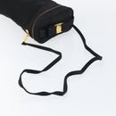 Salvatore Ferragamo Vala Shoulder Bag Nylon Black Gold Auth 150876-8