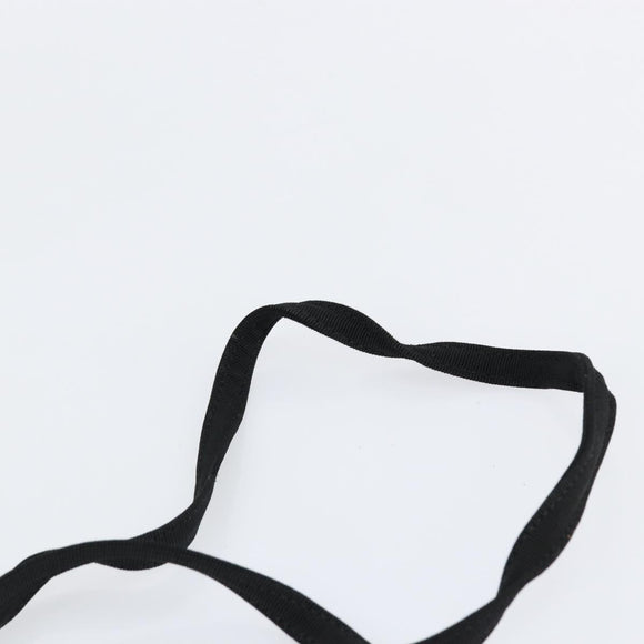 Salvatore Ferragamo Vala Shoulder Bag Nylon Black Gold Auth 150876