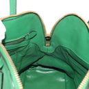 PRADA Hand Bag Safiano leather 2way Green Gold Auth 150877V-25