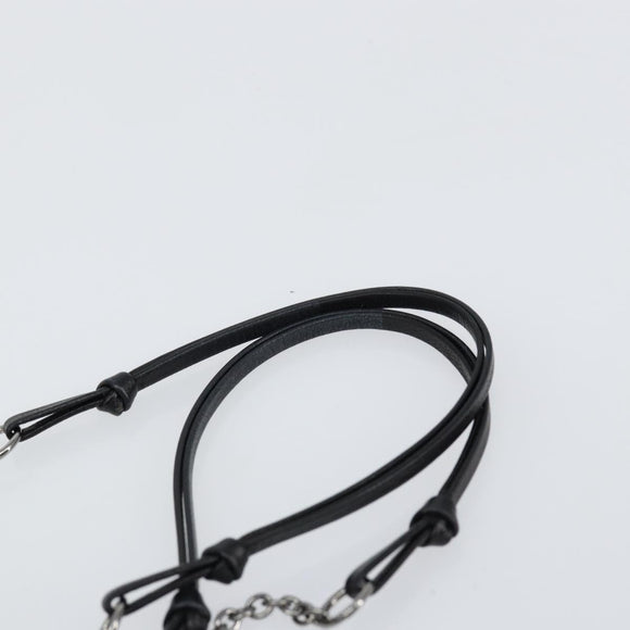 PRADA Beads Pouch Velor Green Silver Auth 150879