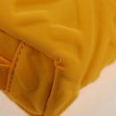 FENDI Zucca Canvas FF Emboss Pouch Nylon Yellow Gold Auth 150880M-11