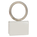 Salvatore Ferragamo Pouch Leather White Silver Auth 150881AV-1