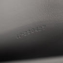 Salvatore Ferragamo Pouch Leather White Silver Auth 150881AV-11