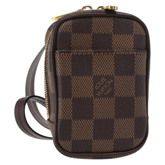 LOUIS VUITTON Damier Ebene Etui Okapi PM Pouch N61738 LV Auth 150882