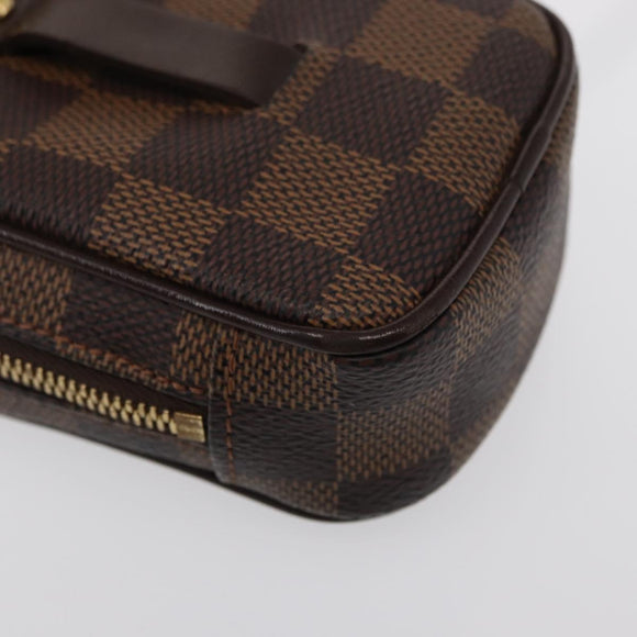 LOUIS VUITTON Damier Ebene Etui Okapi PM Pouch N61738 LV Auth 150882