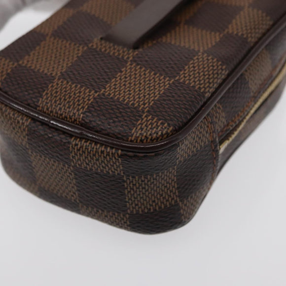 LOUIS VUITTON Damier Ebene Etui Okapi PM Pouch N61738 LV Auth 150882