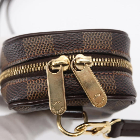 LOUIS VUITTON Damier Ebene Etui Okapi PM Pouch N61738 LV Auth 150882