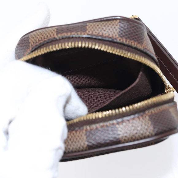 LOUIS VUITTON Damier Ebene Etui Okapi PM Pouch N61738 LV Auth 150882