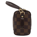 LOUIS VUITTON Damier Ebene Etui Okapi PM Pouch N61738 LV Auth 150882-2