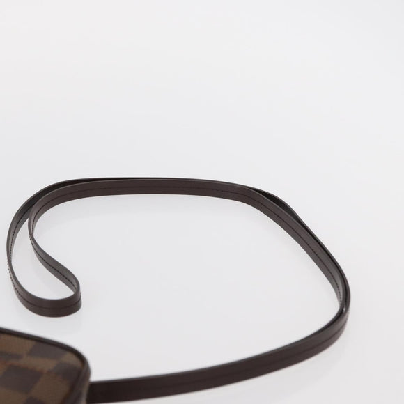 LOUIS VUITTON Damier Ebene Etui Okapi PM Pouch N61738 LV Auth 150882